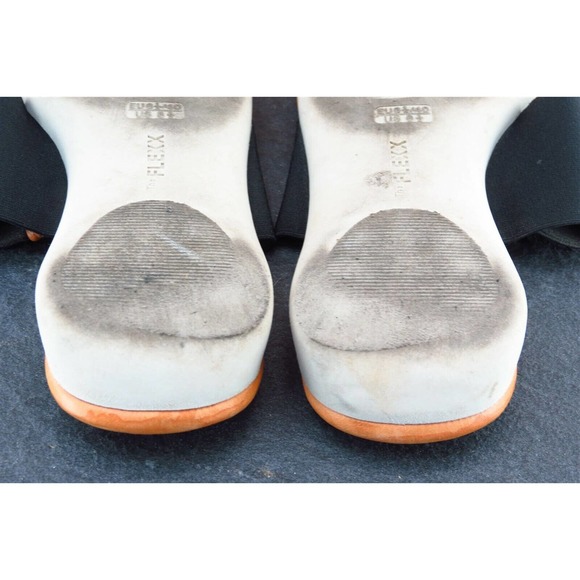 The FLEXX Sz 8.5 M Black Thong Fabric Women Sandals - Picture 6 of 7